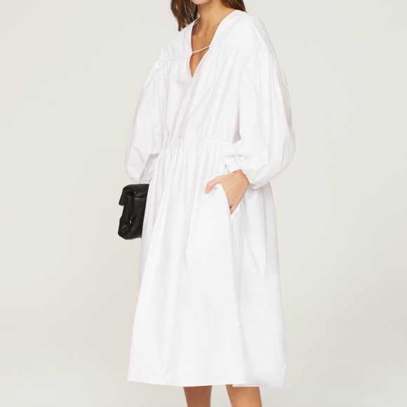 White Midi Dress by Rosetta Getty x RTR - Picture 1 of 4